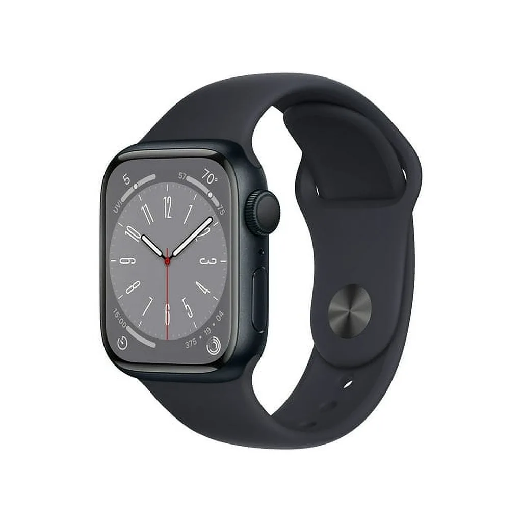 Open Box Apple Watch Series 8 (GPS) 45mm Aluminum Case Midnight Sport Band MNUJ3LL/A (Premium Edition)