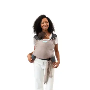 MOBY Reversible Wrap Baby Carrier Inch Taupe/Charcoal