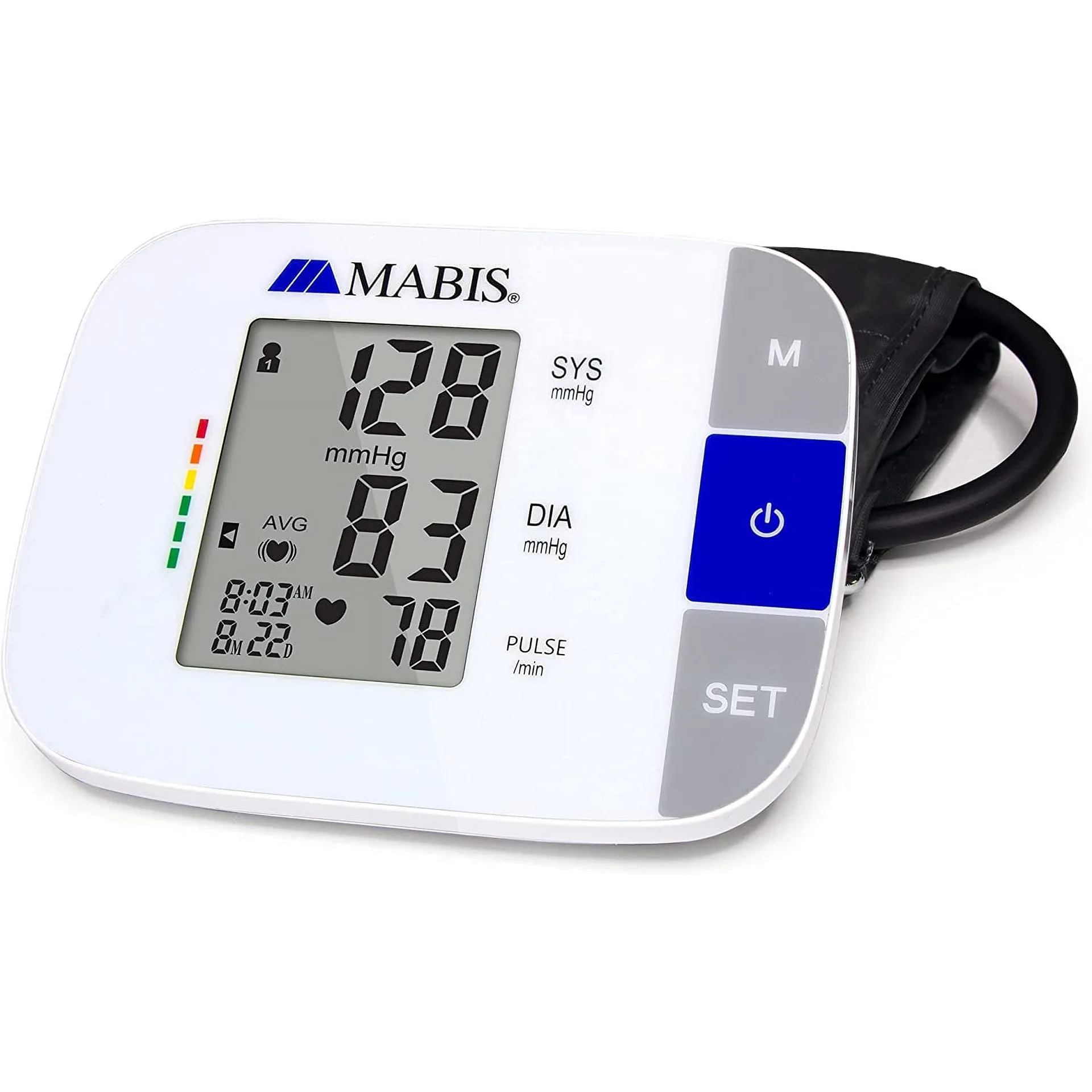 MABIS Universal Talking Blood Pressure Monitor | Upper Arm | Irregular Heartbeat Detection | 396-Reading Memory Storage for 4 User Profiles | FSA and HSA Eligible