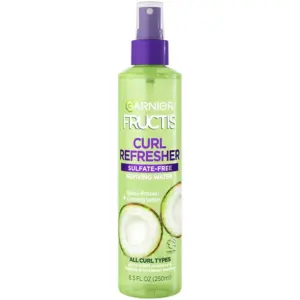 Garnier Fructis Curl Refresher Reviving Water Spray with Coconut Water for men & women | 8.5 fl Ounce | 1
