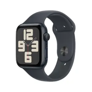 Apple Watch SE (2nd Gen) [GPS 44mm] Smartwatch with Midnight Aluminum Case with Midnight Sport Band | M/L | 44 Millimeters | Midnight Aluminum Case with Midnight Sport Band | M/L Band fits 150-200mm wrists