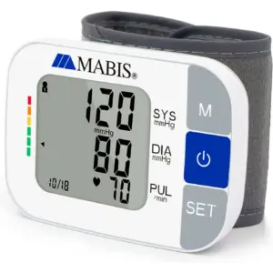 MABIS Universal Wrist Talking Blood Pressure Monitor | Visual BP Guide | 396 Reading Memory Storage for 4 Users | Protective Storage Case | FSA and HSA Eligible