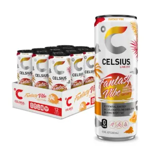 CELSIUS Sparkling Retro Vibe | Functional Energy Drink 12 fl Ounce Single Can
