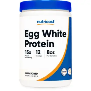 Nutricost Egg White Protein Powder 8oz (Unflavored) | Non-GMO | Gluten Free Supplement