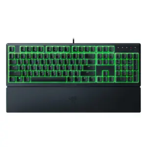 Razer Ornata V3 X Full-Size Wired Membrane Gaming Keyboard for PC | Chroma RGB | Wrist Rest | Black
