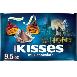 Hershey's Kisses Milk Chocolate Harry Potter Halloween Candy | Bag 9.5 Ounce | Single