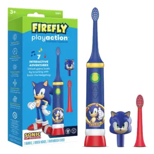 Firefly Play Action Kids Sonic the Hedgehog Interactive Power Toothbrush with Music and Activities