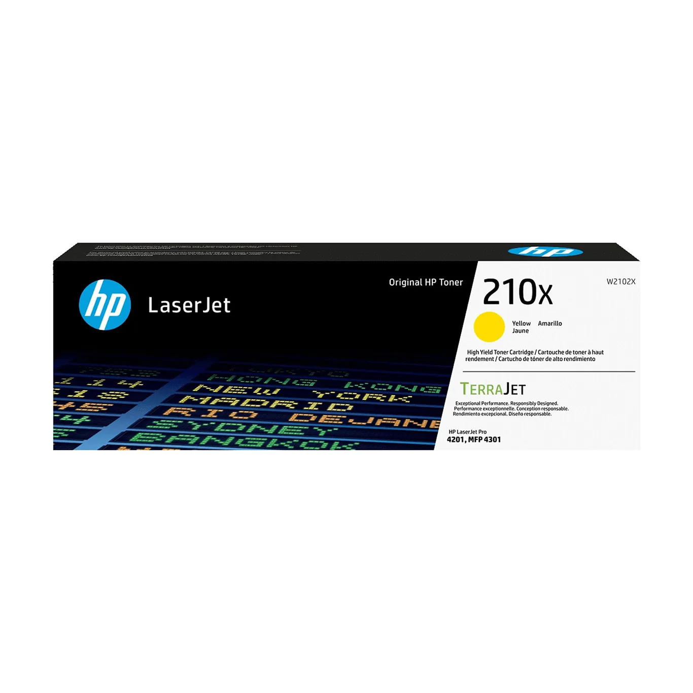 HP 210X Yellow Original LaserJet Toner Cartridge | ~5,500 pages | W2102X