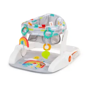 Bright Starts Learn-to-Sit 2-Position Floor Seat | Playful Paradise | Unisex | Infant
