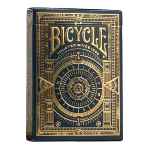 Bicycle Cypher Premium Black Playing Cards | Gold Foil | Encrypted Messages Inch Playing Cards | 1 Deck