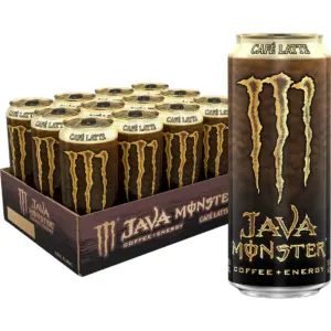 Monster Energy Java | Caf Latte | Energy + Coffee | Energy Drink | 15 Fl Ounce