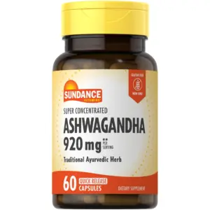 Ashwagandha Root 920mg | 60 Capsules | Super Concentrated | Traditional Ayurvedic Herb | by Sundance (Premium Edition)