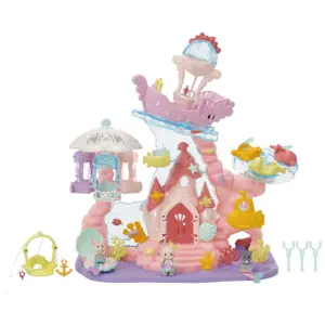 Calico Critters Baby Mermaid Castle | Dollhouse Playset with 3 Collectible Doll Figures