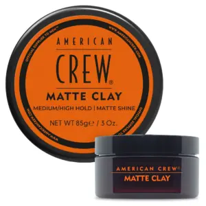 American Crew Men's Hair Matte Clay | Like Hair Gel with Medium/High Hold | 3 Ounce