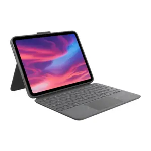 Logitech Combo Touch | Detachable iPad Keyboard Case (10th gen & A16) with Large Precision Trackpad | Full-Size Backlit Keyboard | & Smart Connector Technology | Oxford Gray