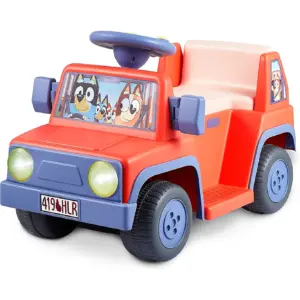 Bluey 6V Ride On Car for Toddlers | Interactive Electric Car for Kids with Sound Effects and Music | Riding Toy for Boys and Girls | Includes 6V Rechargeable Battery and Charger