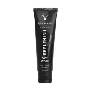 Mad Rabbit Replenish Tattoo Body Lotion for All Skin Types | Non-Greasy and Silicone-Free | 3.4 fl Ounce