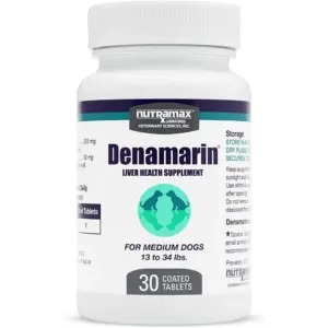 Denamarin Tablets with S-Adenosylmethionine (SAMe) and Silybin for Medium Dogs 30ct (Bottle) | M