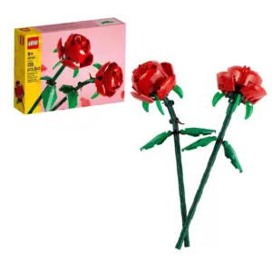 LEGO Roses | Building Toy for Kids | Girls and Boys | Ages 8+ | Artificial | Fake Roses for Home Decor and Display | Creative Birthday Gift for Plant and Flower Lovers | 40460