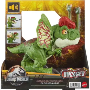 Jurassic World Uncaged Fierce Launchin' Dilophosaurus Action Figure (Premium Edition)