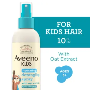 Aveeno Kids Hydrating Hair Detangling Spray | Hypoallergenic | 10 fl. Ounce | 1