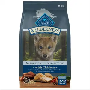 Blue Buffalo Wilderness Natural Puppy Dry Dog Food Plus Wholesome Grains | Chicken | 13 lbs