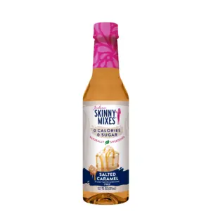 Jordan's Skinny Mixes | Gluten-Free | Naturally Sweetened Salted Caramel | Plastic Bottled Syrup | 375ml