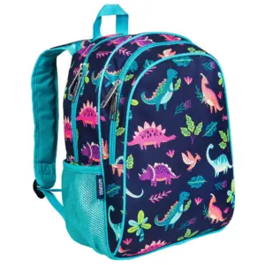 Wildkin Kids 15 Inch School & Travel Backpack for Boys & Girls (Darling Dinosaurs Blue) | Darling Dinos