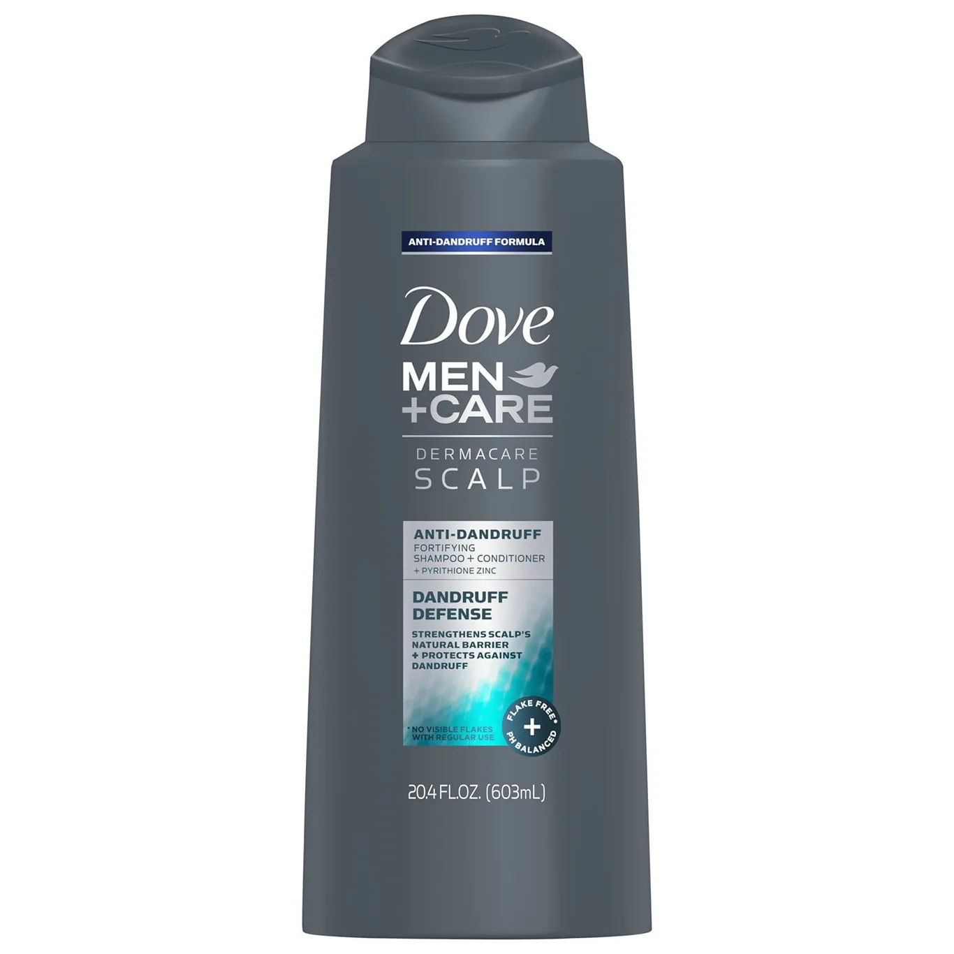 Dove Men+Care Anti-Dandruff 2 Inch 1 Shampoo + Conditioner | 20.4 Ounce- Pack of 2