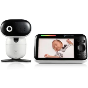 Motorola Baby Monitor PIP1500 Connect | 5 Wi-Fi Video Monitor with Camera | Wall Mount | HD 1080p | Smart Phone Nursery App | 1000 ft Range | 2-Way Talk | Night Vision | White