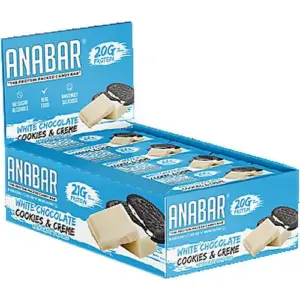 Anabar Cookies and Cream 12 Protein Bars Final Boss Performance 21 Grams | White Chocolate Cookies and Creme