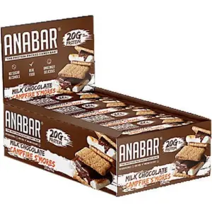 Anabar Campfire S'Mores 12 Protein Bars Final Boss Performance 21 Grams Smores | Milk Chocolate Campfire S'mores