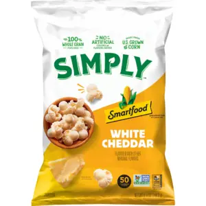 Simply Smartfood Popcorn White Cheddar | 5.25 ounce | Single