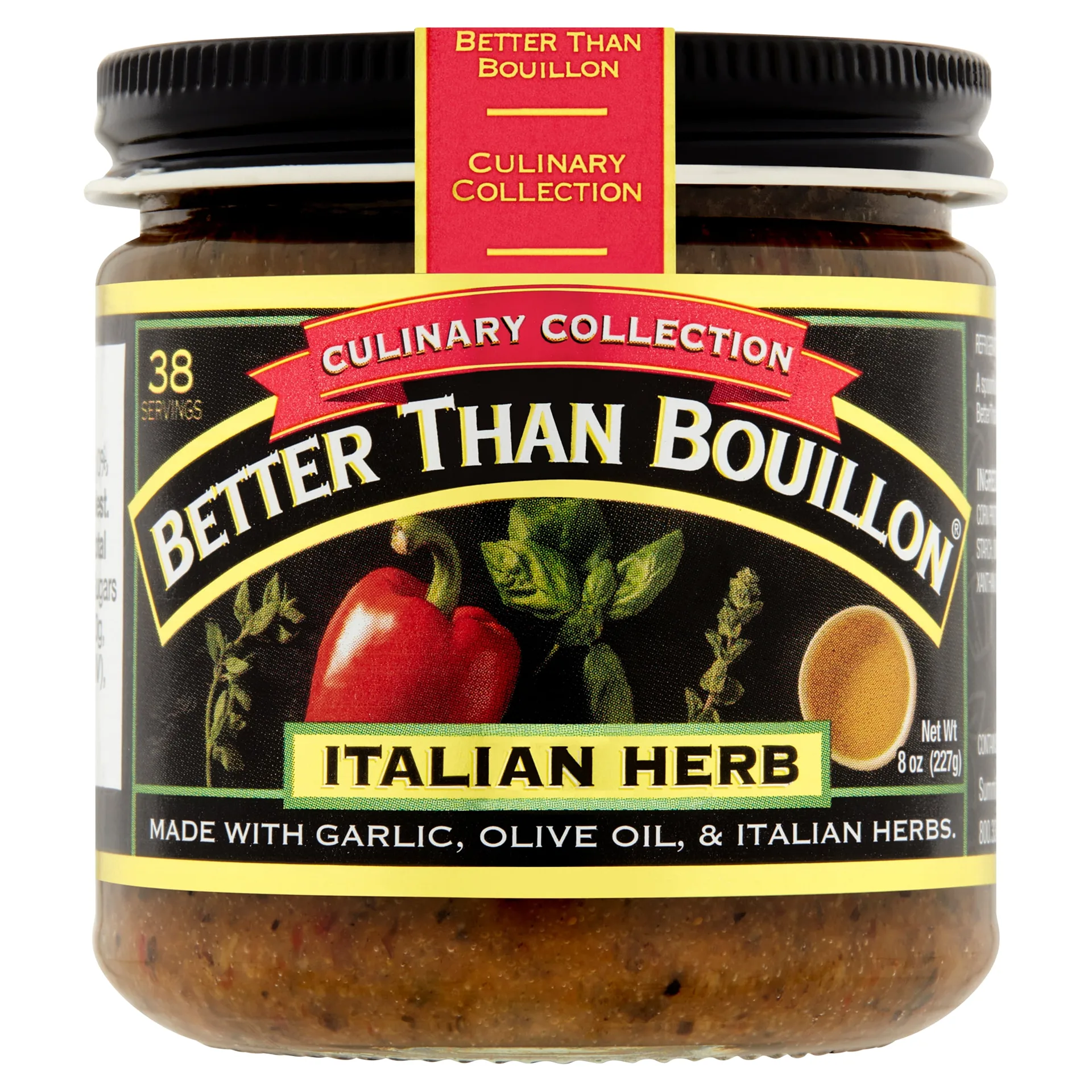 Better Than Bouillon Culinary Collection Italian Herb Base | Shelf-Stable | 8 Ounce Jar