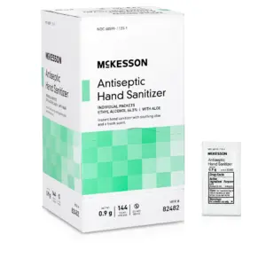 McKesson Hand Sanitizer with Aloe Vera | Fresh Scent | Individual Packets | 144 Count | 1 Pack