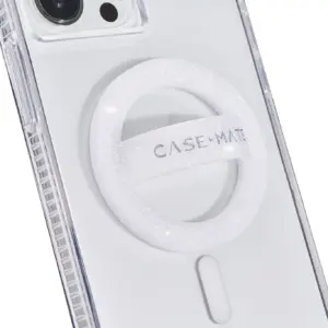 Case-Mate Phone Ring Holder Cell Phone Case for iPhone | Stainless Steel and Soft Silicon | Sparkle