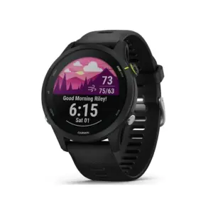 Garmin Forerunner 255 Music | GPS Running Smartwatch with Music | Advanced Insights | Long-Lasting Battery | Black | 46 Millimeters | Forerunner 255 Music