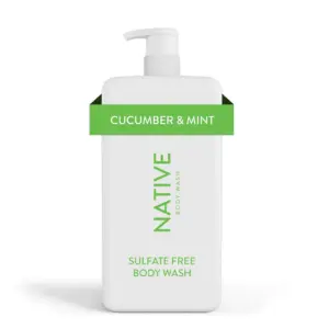Native Body Wash Cucumber and Mint Sulfate Free | Paraben Free | for Men and Women | 36 Ounce | 1 | 36 fl Ounce