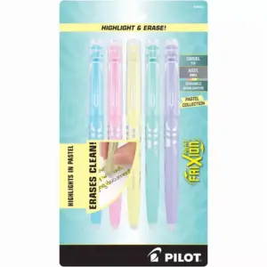 5pk FriXion Light Pastel Erasable Highlighters Chisel Tip Assorted Inks (Premium Edition)