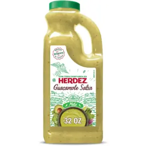 HERDEZ Guacamole Salsa Mild | Tortilla Chip Dip | Shelf Stable | 32 Ounce Large Plastic Jug | 1 | Mild Guacamole Salsa