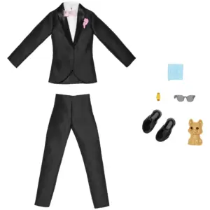 Barbie Fashions Ken Doll Clothing | Bridal Set with Groom Tuxedo | Puppy & Accessories