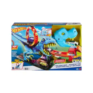 Hot Wheels City T-Rex Loop & Stunt Playset | Track Set with 1 Toy Car