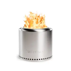 Solo Stove Bonfire 2.0 with Stand | Smokeless Fire Pit | Wood Burning Fireplaces W/ Removable Ash Pan | Portable Outdoor Firepit | for Camping | Stainless Steel | H: 16.75 Inch x Dia: 19.5 Inch | 25.1 lbs | 16.75 x 19.5 | Bonfire with Stand 2.0 | Silver