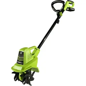 Earthwise 20-Volt 7.5-Inch Cordless Electric Garden Tiller Cultivator (Premium Edition)