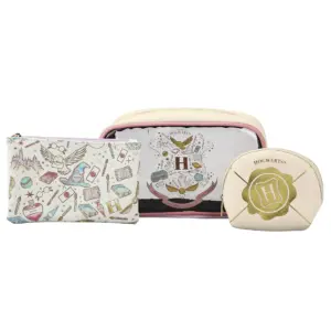 Harry Potter Hogwarts Crest 3-Piece Travel Toiletry Set (Premium Edition)