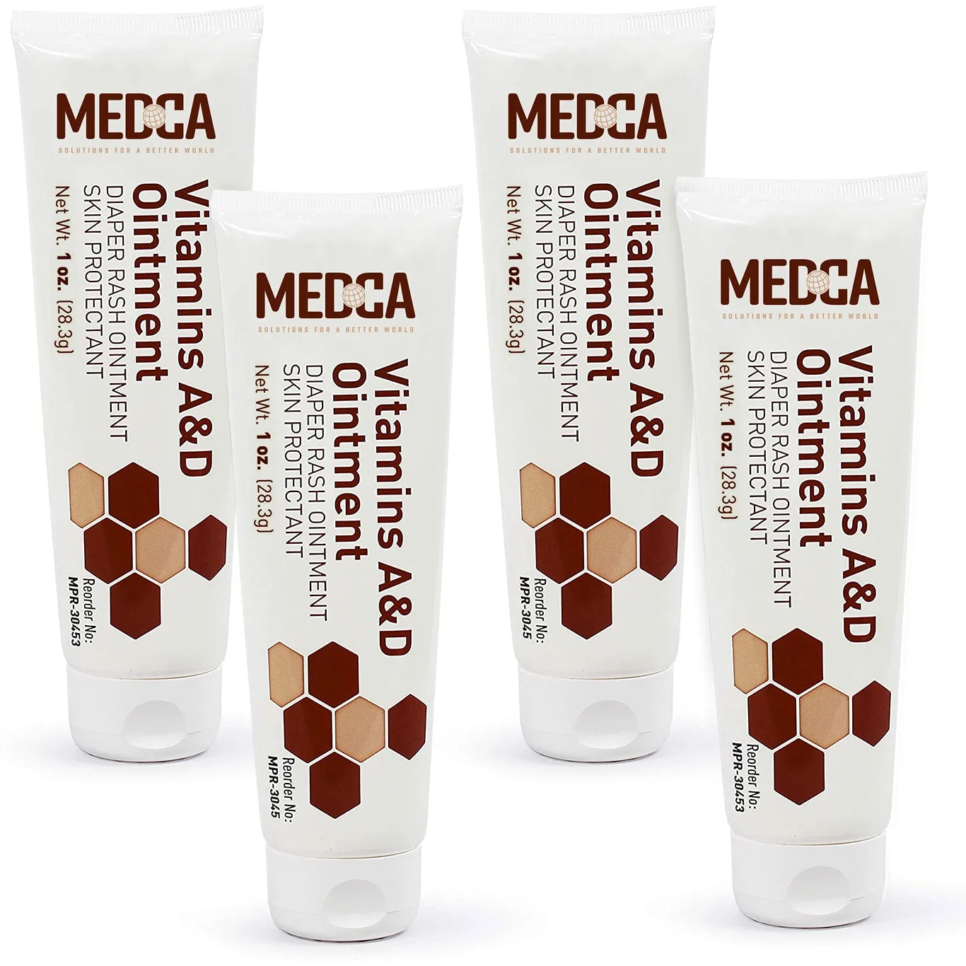MEDca Vitamin a and D Diaper Rash Ointment for Baby Skin | Pack of 4