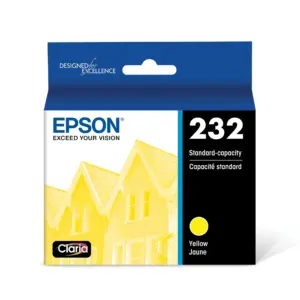 EPSON 232 Claria Ink Standard Capacity Yellow Cartridge (T232420-S) Works with WorkForce WF-2930 | WF-2950 | Expression XP-4200 | XP-4205
