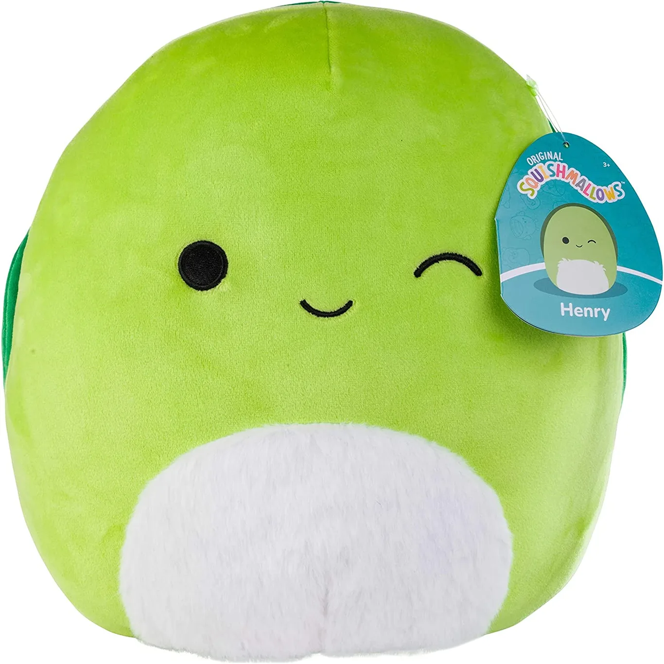 Squishmallows Original 10-Inch Henry The Turtle | Sea Squad | Official Jazwares Plush | Collectible Soft and Squishy Turtle Stuffed Animal Toy | Add to Your Squad | Gift for Kids | Girls and Boys