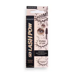 Revolution 5D Lash Pow Volumizing Mascara | High Intensity Voluminous Effect | Black