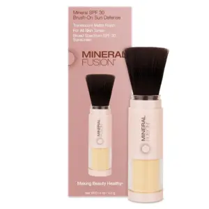 Mineral Fusion Brush-On Powder TMA2Sunscreen for Face | SPF 30 | Invisible Mineral Sunscreen | UVA UVB protection | Non Toxic & Hypoallergenic | 0.14 Ounce